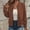 Brown#2, variant on GaThRRgYP Fashionable Winter Jacket Autumn Ladies,Women's Casual Solid Long Sleeved Zipper Jacket Top Jacket Khaki S