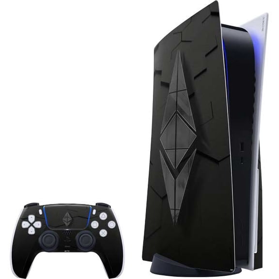 Skinit Ethereum Textured Logo PS5 Bundle Skin