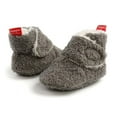 thumbnail image 2 of Baby Boys Girls Cozy Fleece Booties Stay on Slippers Non Slip Soft Gripper Sock Shoes Toddler First Walker Crib Birthday Shower Gift, 2 of 10