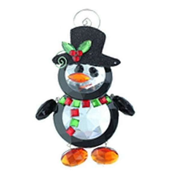 Penguin Crystal Christmas Ornament - By Ganz
