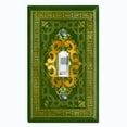 thumbnail image 1 of Metal Light Switch Plate Cover Elegant Forest Green Damask Frame FRA047, 1 of 13