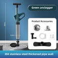thumbnail image 3 of Toilet Plunger, Drain Clog remover, Plungers for Bathroom, Drain Snake, Air Drain Blaster with Real-Time, 3 of 9