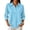 119#Sky Blue, variant on Womens Polo Shirts 3/4 Sleeve Solid Color Button Lapel Collar Business Casual Golf Tops Sky Blue XL