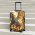 thumbnail image 6 of Susaid Golden Winged White Horse Print Elastic Washable Suitcase Cover with Hidden Zipper, Fits 18-32 Inch Luggage for Protection During Travel-X-Large, 6 of 7