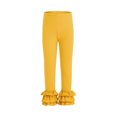 thumbnail image 6 of breaise Girls' Ruffle Pants Little Girls Dance Yoga Leggings Elastic Waist Stretchy Full Length Pants 3-12 Years, 6 of 10