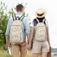 thumbnail image 4 of Disketp Floral1 Mochila de Lona Estampada, Mochila Escolar de Viaje Ligera para Estudiantes y Portátil-Small, 4 of 5
