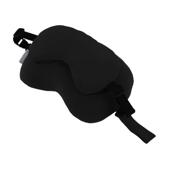 Blasgw 2 in 1 U Shaped Memory Foam Travel Neck Pillow with Shading Eye Mask,Ergonomic Cervical Support Pillow,Portable Compressible Soft Neck Support for Airplane,Car,Office Nap,Home Rest Black