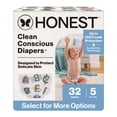 thumbnail image 2 of Honest® Clean Conscious Baby Diapers Size 5 (27+ lbs), Hypoallergenic and Fragrance Free, 32 Count, 2 of 13