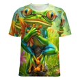 thumbnail image 5 of Frog Garden Fantasy-1 Women's Short Sleeve Tops Casual Blouses T Shirt, 5 of 7