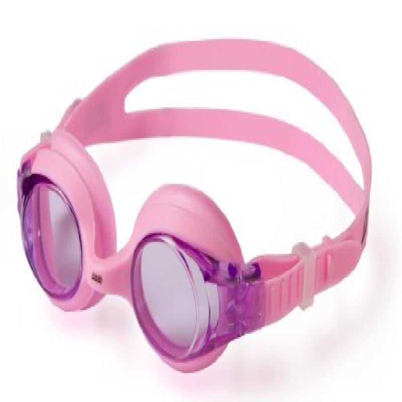 Zoggs Women's Podium Silver Pink Swim Goggles Blue Mirror Lenses 