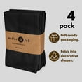 thumbnail image 4 of Native Fab 100% Cotton Dinner Cloth Napkin 17x17 Set of 4 - Black, 4 of 6