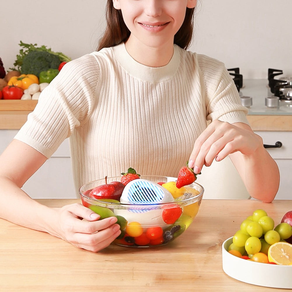 Lierteer Fruit And Vegetable Washing Machine Fruit Vegetable Cleaner For Seafood Deeply Cleans Produce Portable Food Purifier Lightweight