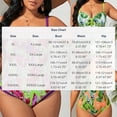thumbnail image 3 of HOMBOM One Piece Swimsuit for Women Plus Size Swimwear Tummy Control Green Ladies Bathing Suit Tropical Printed, 3 of 8