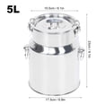 thumbnail image 4 of 5L Mini Electric Pulsation Milking Machine Milker Livestock Husbandry And Breeding Machine Voltage with Hand pulling Plastic for Goat Cow, 4 of 8
