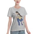 thumbnail image 2 of T-Shirt Basique à Manches Courtes pour Femmes Conan et Xiaolan, 2 of 6