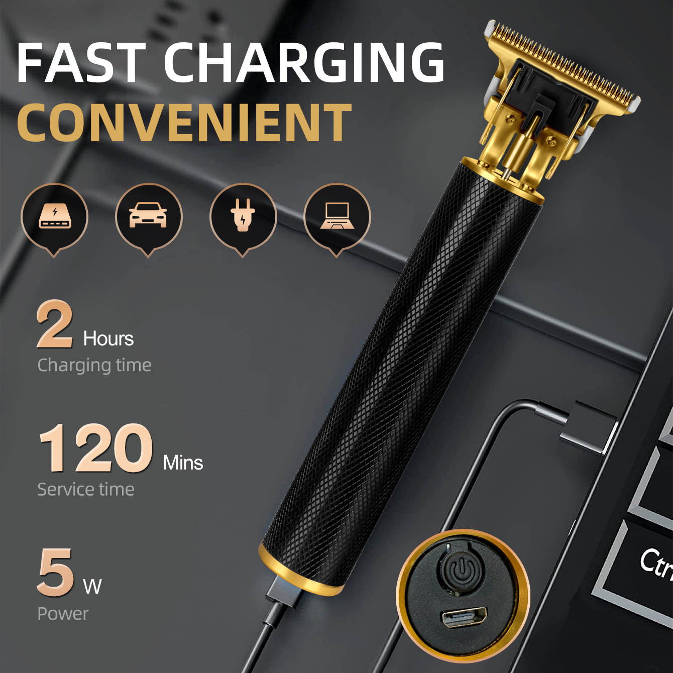 OBACRE Corded & Cordless Hair Clipper Kit photo 2
