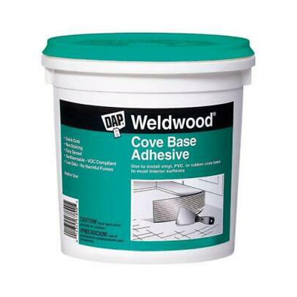 2PK DAP Weldwood High Strength Synthetic Acrylic Latex Cove Base Adhesive 1 qt.
