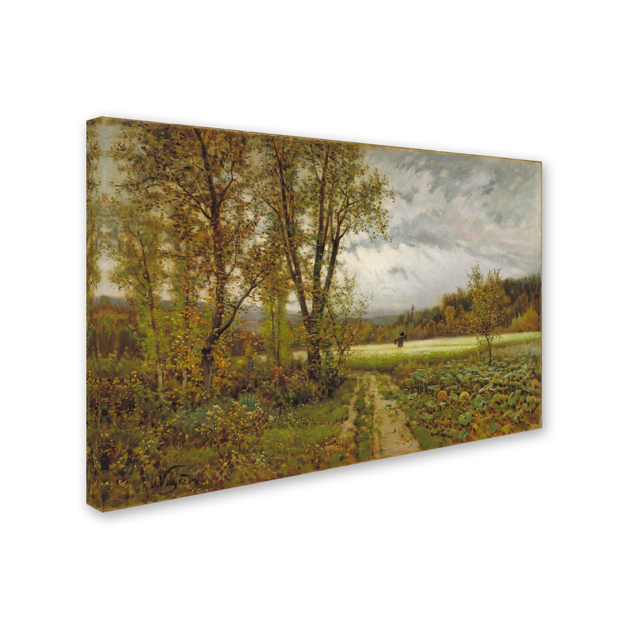 Joaquim Vayreda 'The Scarecrow' Canvas Art