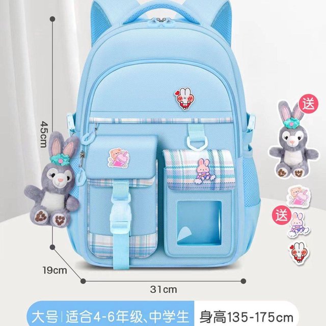 mochilas coreanas mochilas escolares 2022 Explosion Schoolbag Los estudiantes de la escuela primaria en los estudiantes de la escuela secundaria de 136º grado redujeron la carga del peso ligero y la c