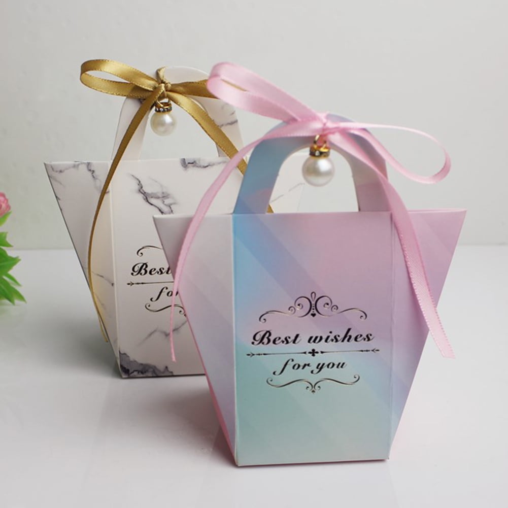 50X Baby Shower Pram Stroller Paper Candy Box Party Wedding Favor Best Gift T 