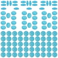 thumbnail image 1 of 100 Pcs Autocollants en Résine DIY Forme Ronde Autocollants Décoratifs (Bleu Ciel), 1 of 8