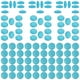 thumbnail image 1 of 100PCS Pegatinas de resina DIY Resina Forma redonda Pegatinas Decorativas de calcomanías (cielo azul), 1 of 5