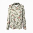 thumbnail image 4 of Towmus Womens Button Down Shirts Dressy Long Sleeve Floral Blouse Business Casual Work Office 2025 Fall Romantic Tops S-5XL, 4 of 5