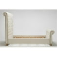 thumbnail image 4 of Manhattan Comfort Empire Fabric Upholstered Full Bed Frame in Cream, 4 of 8