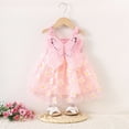 thumbnail image 2 of UAYOTSE Baby Girls Summer Sleeveless Dress Kid Princess Flower Beach Butterfly Sundress,Sizes 12-24 Months, 2 of 6