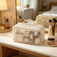 thumbnail image 2 of Mesh Travel Toiletry Bag,Large Capacity Cosmetic Organizer With Handle,Breathable Polyester Construction,Clear Visibility Open Mesh Design,Lightweight Portable Pouch,Home And Travel Storage, 2 of 6