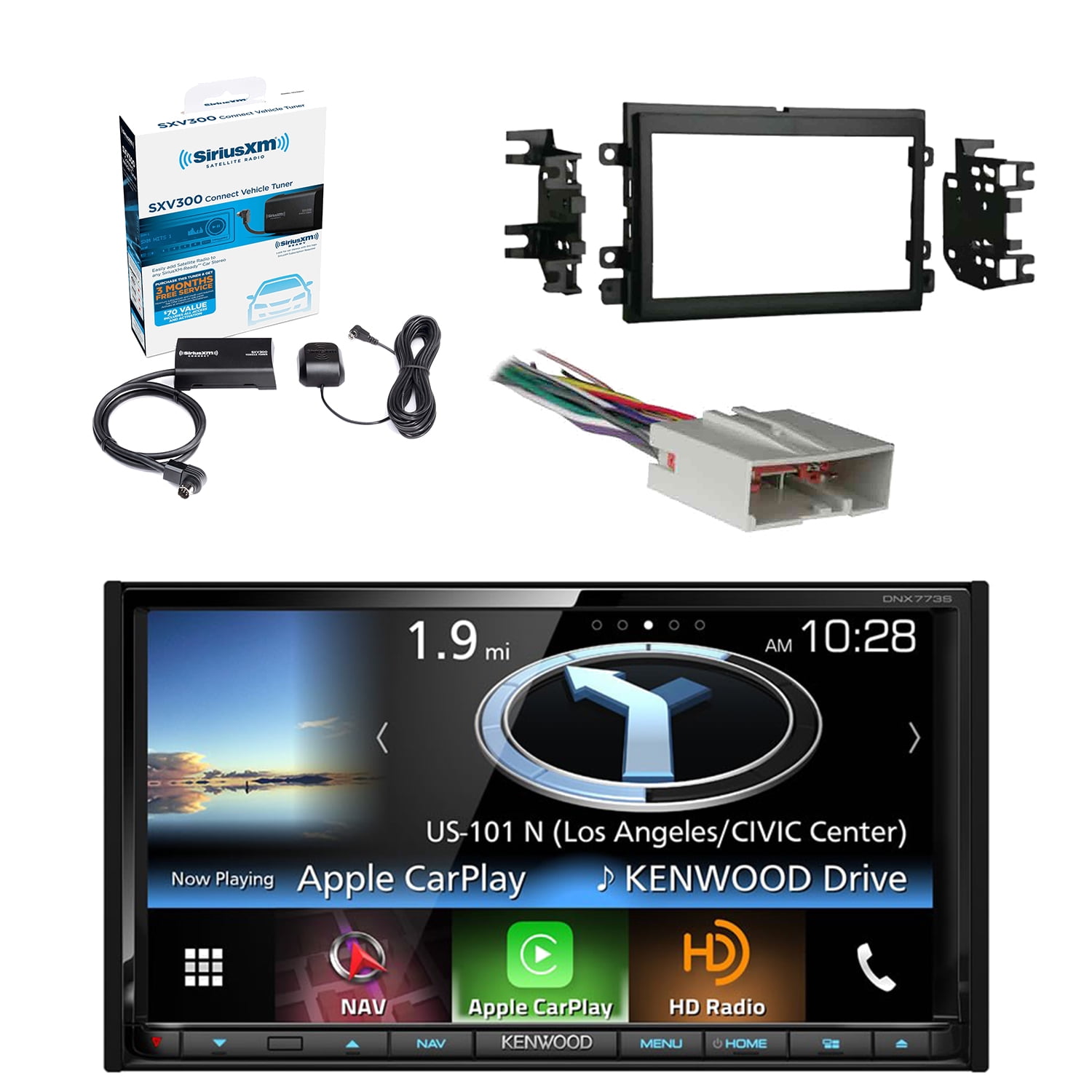 Kenwood InDash 2DIN Touchscreen DVD Receiver W/Bluetooth