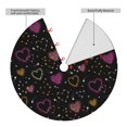 thumbnail image 2 of Sikiie Heart and Stars 30-48 inches {designName} Print Christmas Tree Skirt Snowman Xmas Tree Skirt with Edge Christmas Decorations for Holiday Party36", 2 of 7