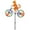 Yellow, variant on Gustave Cat Dog Bicycle Wind Spinners Garden Windmills Animal Bike Pinwheels with Stake Kids Outdoor Toys for Yard Art Decoration Garden Ornament