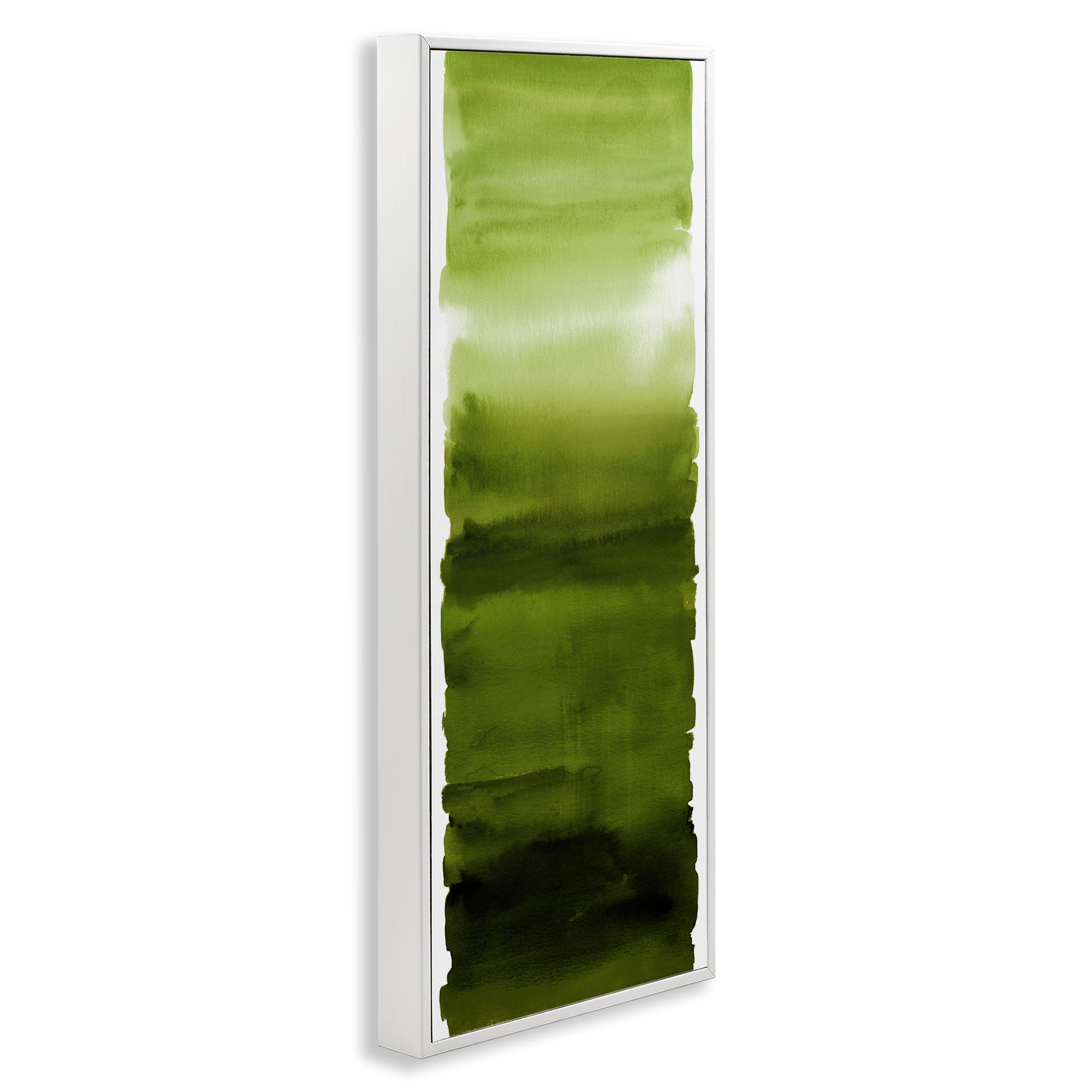 Stupell Industries Green Blend Gradient White Framed Giclee Art, design by Allie Corbin