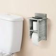 thumbnail image 2 of Wall Mount Toilet Paper Holder, Rustic Wood Toilet Paper Holder, 2 of 7