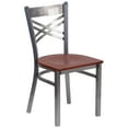 thumbnail image 6 of Flash Furniture Clear X Chair-Cherry Seat,PK2 2-XU-6FOB-CLR-CHYW-GG, 6 of 8