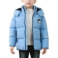 thumbnail image 4 of XQYLOS Boys Down Jacket Winter Heavyweight Windproof Thick Warm Insulated Hooded Coat Fleec𝖾 Lined Outerwear Cozy Outdoor Thermal Parka, 4 of 6