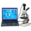AmScope 40X-800X Dual-View Compound Microscope with Digital Camera New
