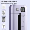 thumbnail image 3 of Impresora portátil Rongta A4 inalámbrica WiFi y Bluetooth Púrpura, 3 of 9