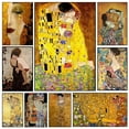 Canvas Painting Gustav Klimt Freya Tears Kiss Figure Painting Art ...