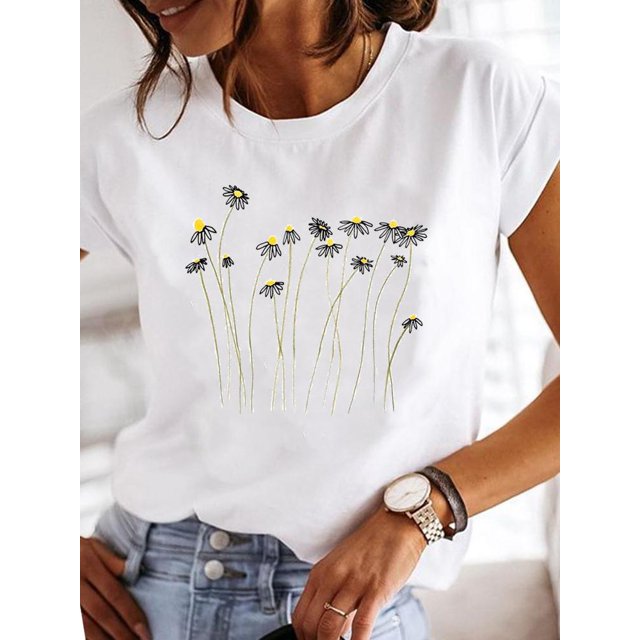 Moda manga corta amor dulce 90s tendencia Casual camisetas ropa mujer verano T ropa señoras estampado gráfico camiseta Tan Jianjun unisex
