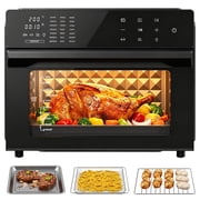 Air Fryer Toaster Oven Combo, 32QT Large Capacity, 21-in-1 Cooking Functions, 1800W Convection Oven with 360° Rotisserie, 4-Layer Cooking Space, Complete Accessories for Family Daily Use