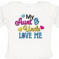 thumbnail image 4 of Inktastic My Aunt and Uncle Love Me with Hearts Boys or Girls Long Sleeve Baby Bodysuit, 4 of 5