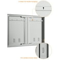 thumbnail image 6 of Outdoor Kitchen Doors 24" H x 24" W, Stainless Steel BBQ Double Access Door,Recessed Handle for Outdoor Kitchen Cabinet Grilling Station and BBQ Island, 6 of 8