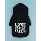 thumbnail image 2 of PETSIN Letter Graphic Pet Hoodie, 2 of 4