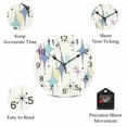 thumbnail image 5 of Wall Clock Blue Yellow Teal Diamond Clocks PVC Silent Non-Ticking Battery Operated Decorative Modern Geometric Mid Century Round Clock for Home Living Room Kitchen Bedroom Office Wall Decor 10 Inch, 5 of 9