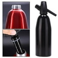 thumbnail image 2 of para agua con gas, 1 L Carbonator para refrescos espumosos, para agua con gas y agua con gas, Sifón de Negro Baoblaze Sifón de soda, 2 of 8