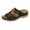 Green, variant on Hurxie Wedge Sandals for Women Comfortable: Slip On Sandals Women Dressy Summer Flat Sandals Beige 9