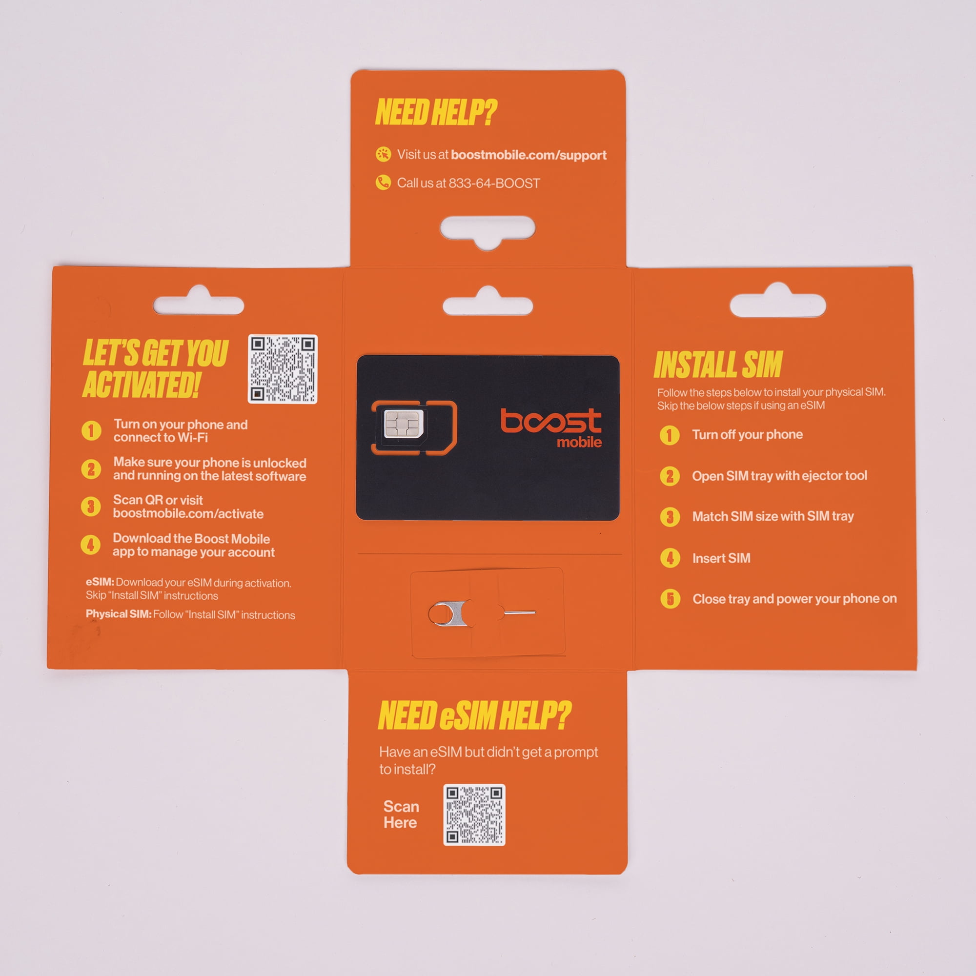 Boost Mobile Preloaded SIM Card, Bring Your Own Device, 3month Plan - Unlimited Talk/Text, 3GB of Data