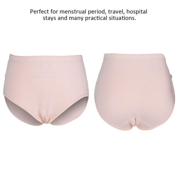 Qiilu Cotton Breathable Washable Reusable Incontinence Menstrual Underwear  for Women , Washable Incontinence Underwear, Breathable Incontinence  Underwear 